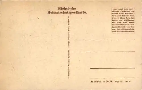 Künstler Ak Meißen in Sachsen, Frauenkirchturm