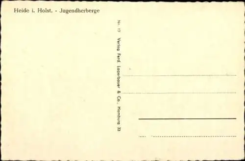 Ak Heide in Holstein, Jugendherberge