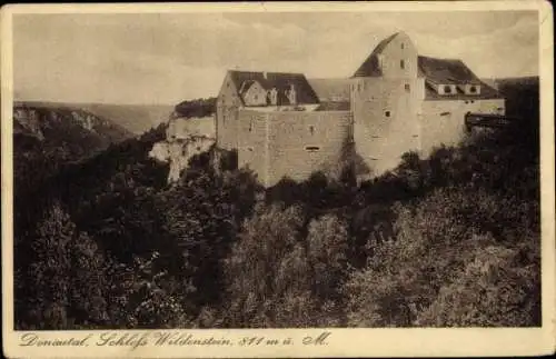 Ak Leibertingen in Baden, Burg Wildenstein an der Donau