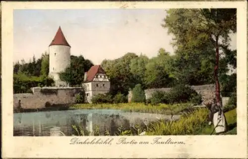 Ak Dinkelsbühl in Mittelfranken, Faulturm