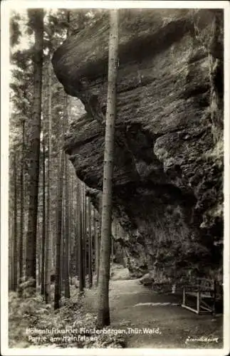 Ak Finsterbergen Friedrichroda im Thüringer Wald, Hainfelsen