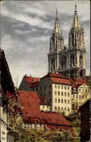 Ak Meißen in Sachsen, Westtürme des Doms