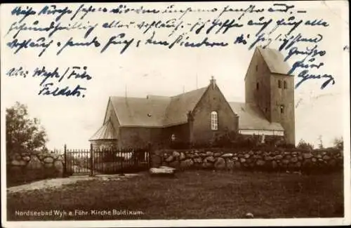 Ak Nordseebad Wyk auf Föhr, Kirche Boldixum