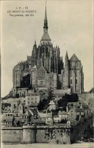 Ak Le Mont Saint Michel Manche, Vue generale, cote Est