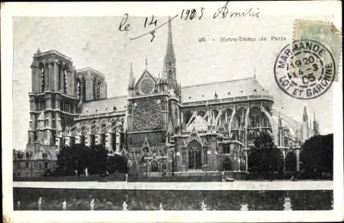 Ak Paris IV Ile de la Cité, Cathédrale Notre Dame