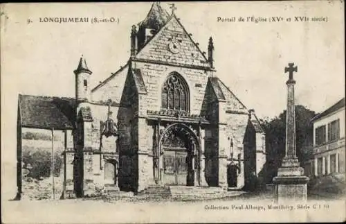 Ak Longjumeau Essonne, Kirche, Portal