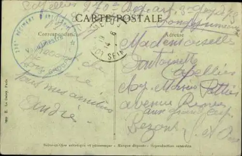 Ak Longjumeau Essonne, Kirche, Portal