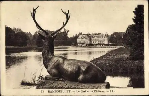 Ak Rambouillet Yvelines, Le Cerf, Chateau