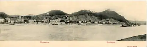 Klapp Ak Königswinter am Rhein, Drachenfels, Panorama