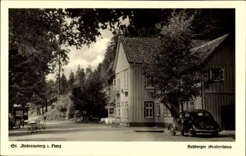 Ak Sankt Andreasberg Braunlage im Oberharz, Rehberger Grabenhaus