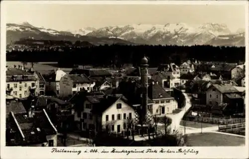 Ak Freilassing in Oberbayern, Teilansicht, Feste Hohen Salzburg