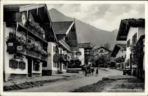 Ak Marquartstein im Chiemgau Oberbayern, Dorfstraße