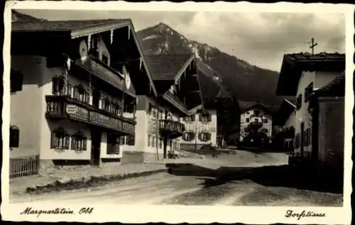 Ak Marquartstein im Chiemgau Oberbayern, Dorfstraße