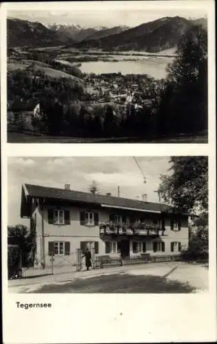 Ak Tegernsee in Oberbayern, Totalansicht, Gebäude