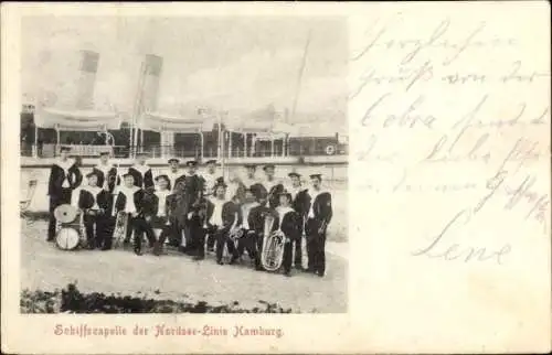 Ak Hamburg Mitte Altstadt, Schiffskapelle der Nordsee-Linie Hamburg, Dampfer