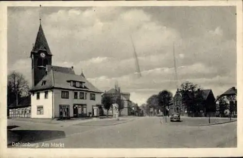 Ak Dahlenburg in der Lüneburger Heide, Am Markt