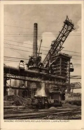 Ak Ruhrort Duisburg im Ruhrgebiet, Moderne Hochofenanlage AG Phoenix