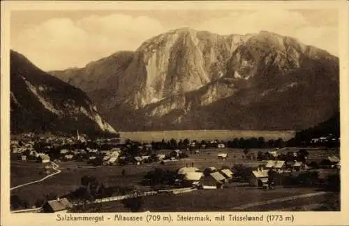 Ak Alt Aussee Altaussee Steiermark, Gesamtansicht, Trisselwand