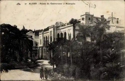 Ak Algier Alger Algerien, Palais du Gouverneur a Mustapha