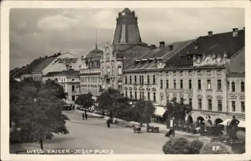 Ak Wels in Oberösterreich, Kaiser-Josef-Platz