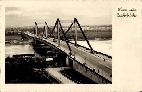 Ak Wien 1 Innere Stadt, Neue Reichsbrücke