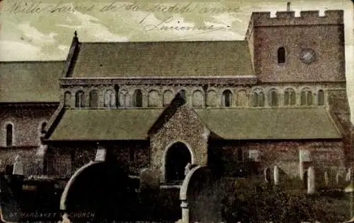 Ak Saint Margaret's at Cliffe Kent England, Kirche