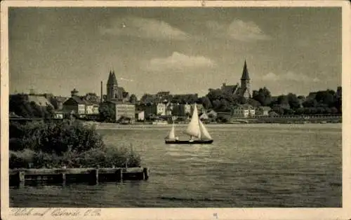 Ak Ostróda Osterode Ostpreußen, Gesamtansicht, Kirche