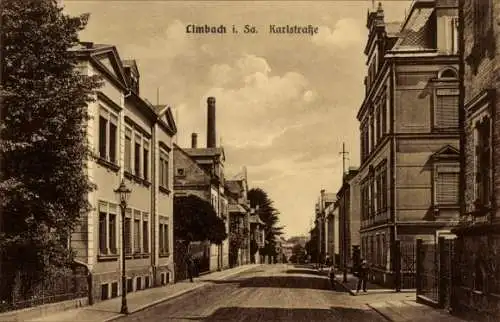 Ak Limbach in Sachsen, Karlstraße