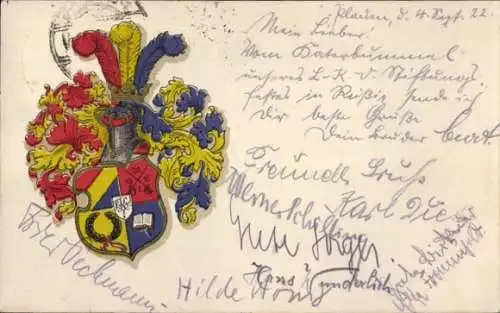 Studentika Ak Plauen im Vogtland, Verein für Literatur und Kunst an der Oberrealschule