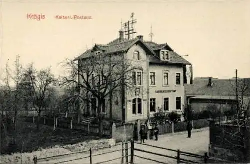 Ak Krögis in Sachsen, Post