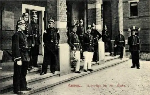 Ak Kamenz in Sachsen, 13. Infanterie-Regiment 178, Wache