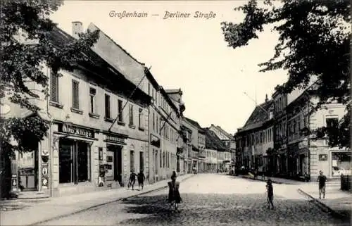 Ak Großenhain Sachsen, Berliner Straße