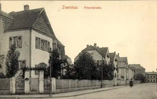 Ak Zwenkau in Sachsen, Albertstraße