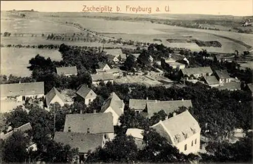 Ak Zscheiplitz Freyburg an der Unstrut, Panorama