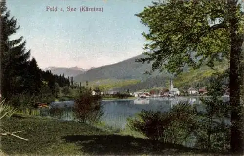 Ak Feld am See in Kärnten, Panorama