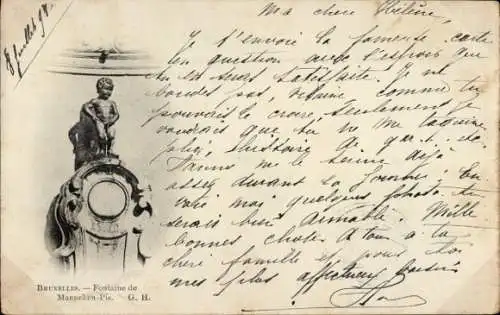 Ak Brüssel Brüssel, Manneken Pis