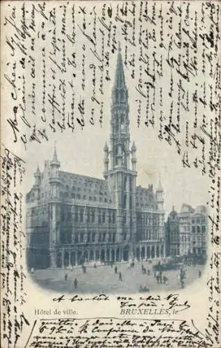 Ak Brüssel Brüssel, Rathaus