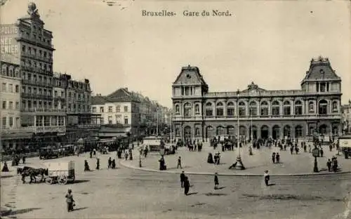 Ak Brüssel Brüssel, Nordbahnhof
