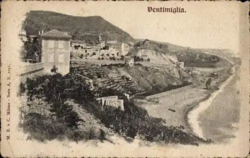 Ak Ventimiglia Liguria, Panorama