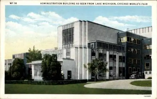 Ak Chicago Illinois USA, Verwaltungsgebäude, Weltausstellung 1933