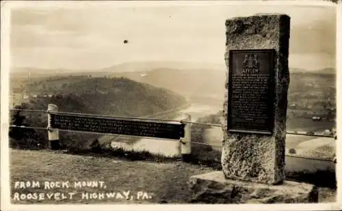 Ak Pennsylvania USA, Roosevelt Highway, Anstalt