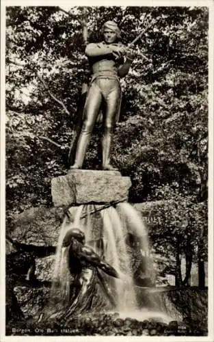 Ak Bergen Norwegen, Statue