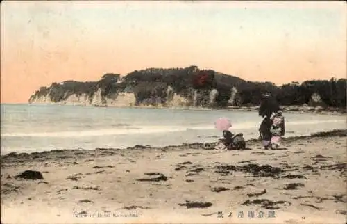 Ak Kamakura Präfektur Kanagawa Japan, Ufer, Strand, Frauen