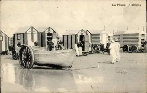 Ak La Panne De Panne Westflandern, Hütten