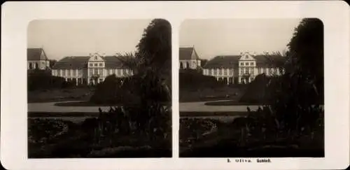 Stereo Foto Oliva Gdańsk Danzig, Schloss