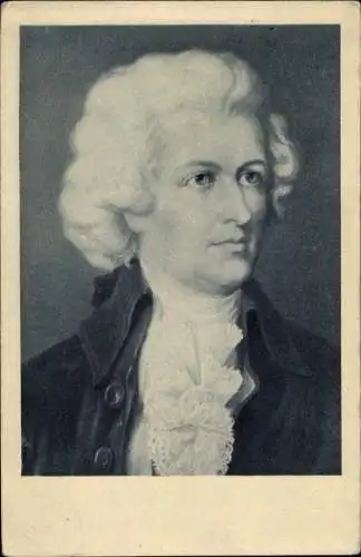 Künstler Ak Komponist Wolfgang Amadeus Mozart, Portrait