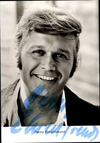 Ak Schauspieler Heinz Ehrenfreund, Portrait, Autogramm