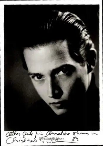 Ak Schauspieler Christoph Eichhorn, Portrait, Autogramm