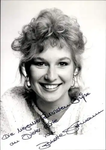 Ak Schauspielerin Babett Einstmann, Portrait, Autogramm