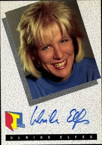 Ak Schauspielerin Ulrike Elfes, Portrait,  Autogramm, RTL